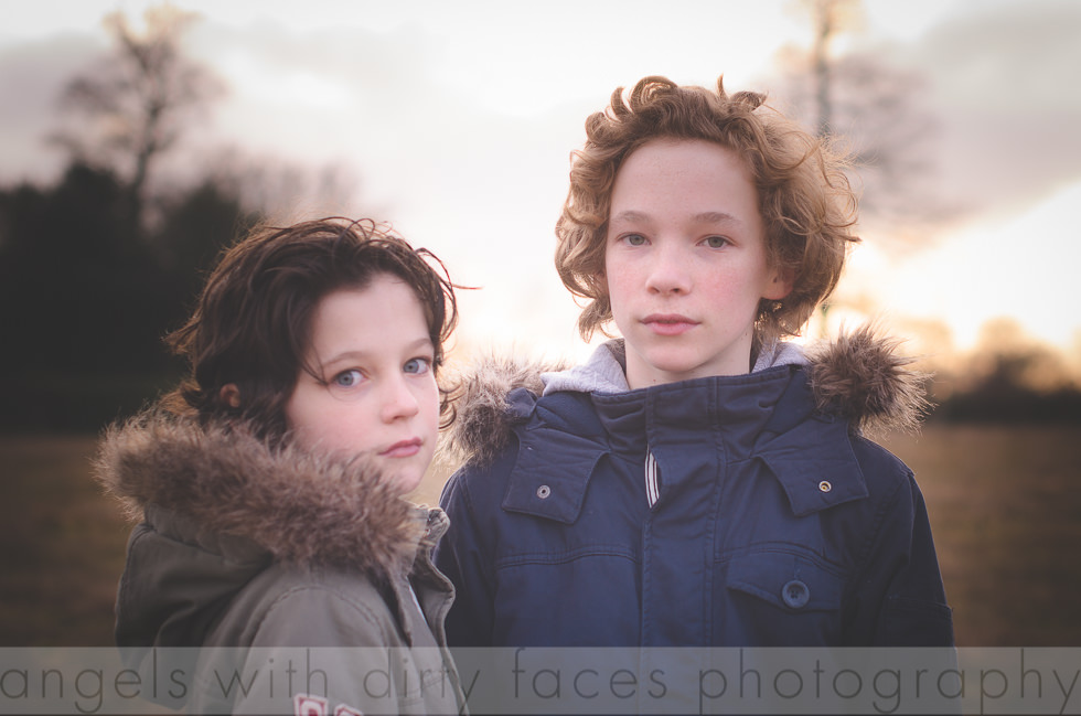 Natural Child Photography with two brothers in  Hertfordshire