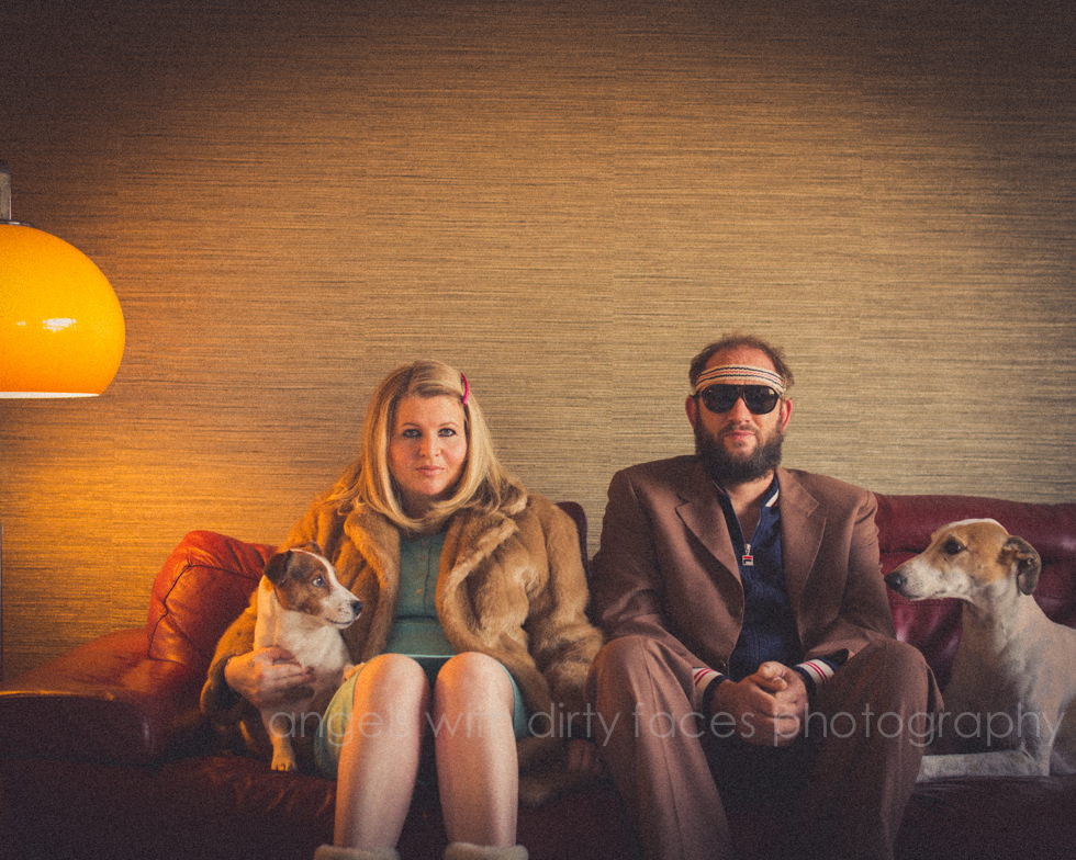 Hertfordshire couple dress up in their favourite wes anderson film characters for styled shoot
