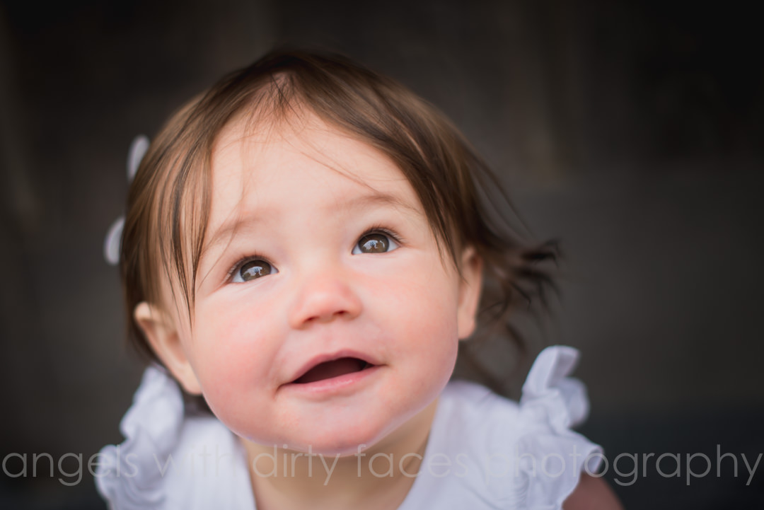 Baby Photographer Hertfordshire captures close up portrait of baby A