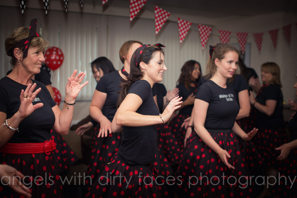 Hen Party Photographer takes photos of dancing 