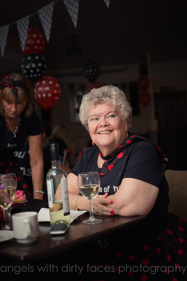 Hen Party Photographer captures a tender look from the grandmother of the bride