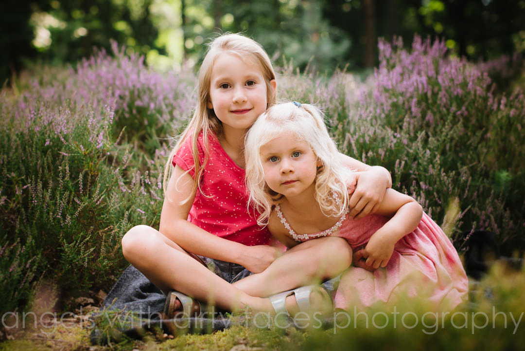 family photography with two little girls in welwyn garden city