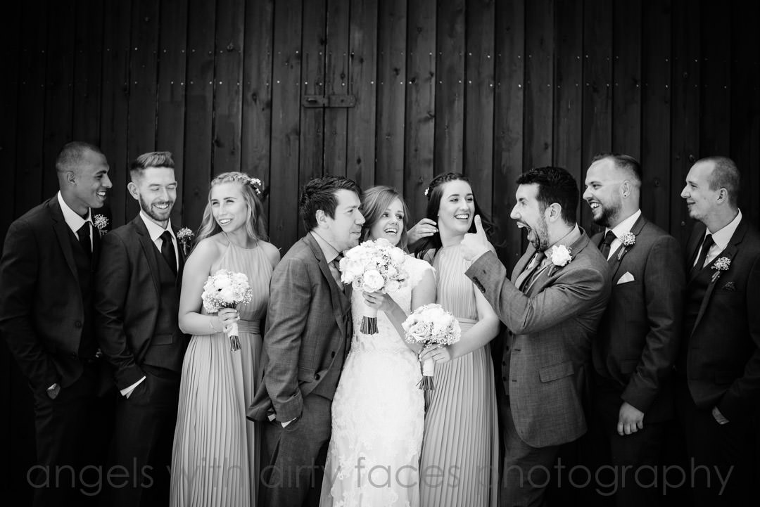 tewin bury farm hotel wedding photography with the wedding party