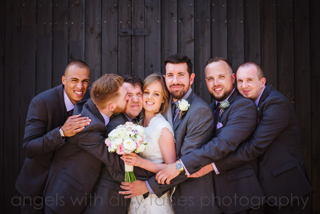 all the groomsmen together tewin bury farm hotel wedding Hertfordshire