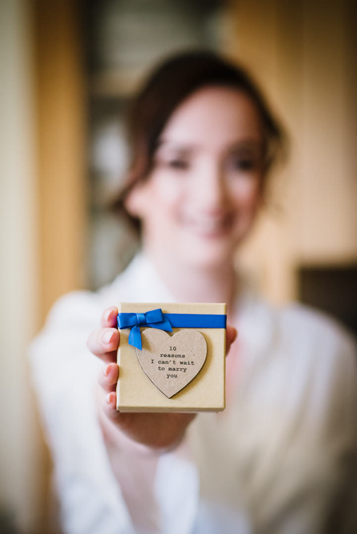 gift box personalised with the words i can't wait to marry you