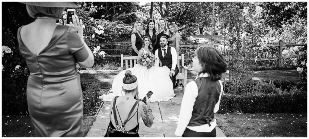 behind the scenes shot of hertfordshire wedding
