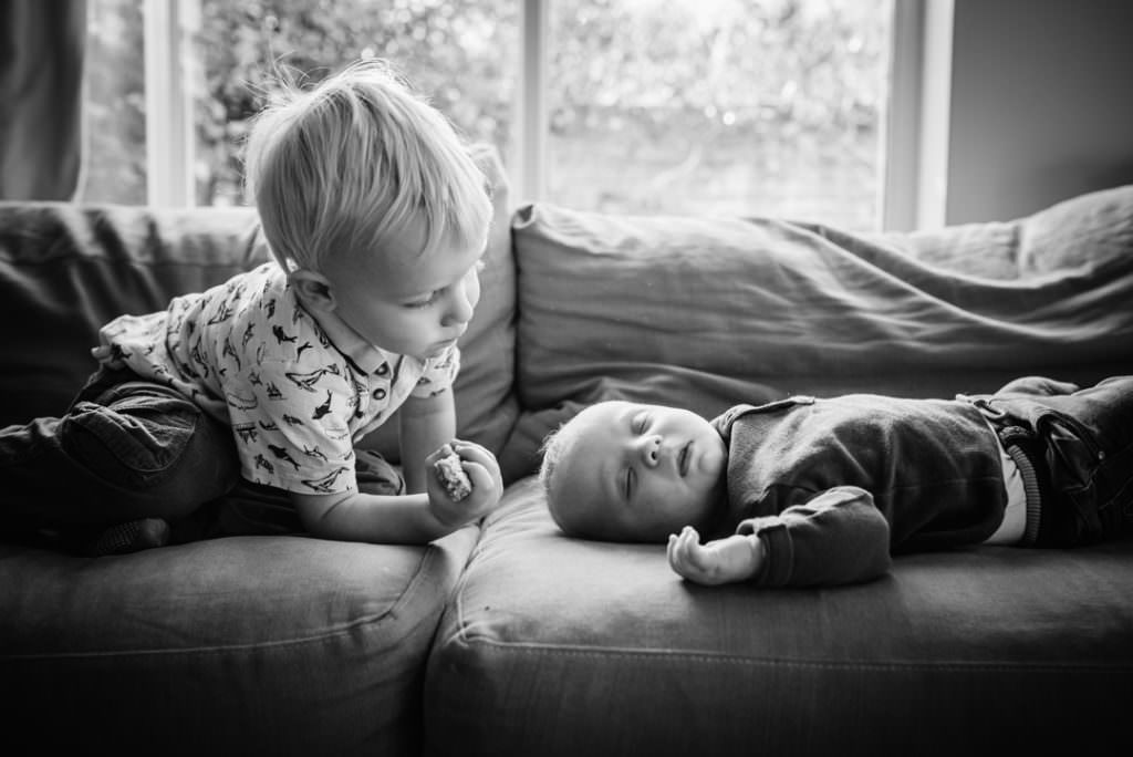 brothers together during their hertfordshire newborn photo session