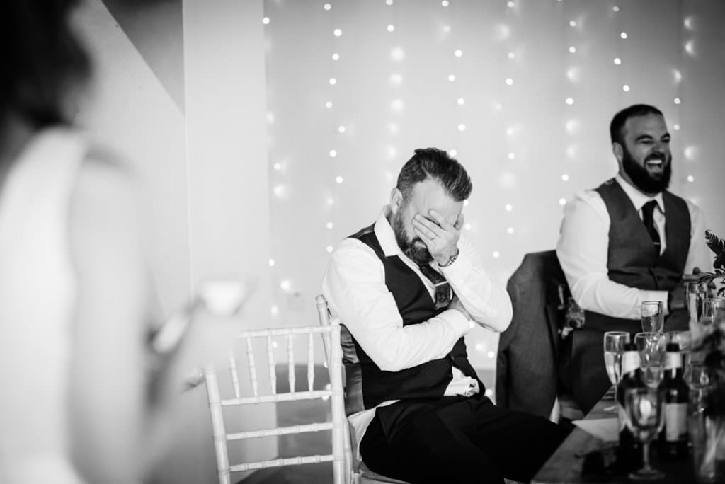 groom cries as his bride makes her hertfordshire wedding speech
