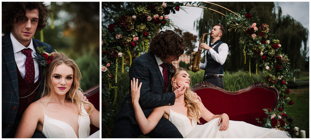 Brocket Hall wedding shoot with an opulent and romantic styling