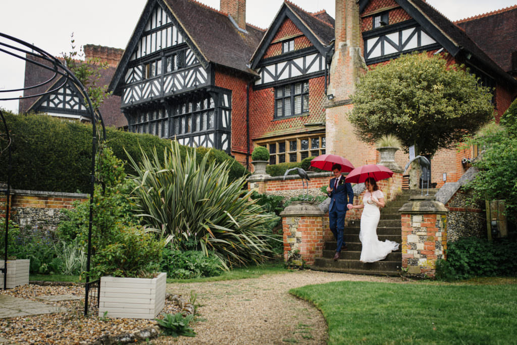 london wedding photography set in the grounds of Grims Dyke Hotel 
