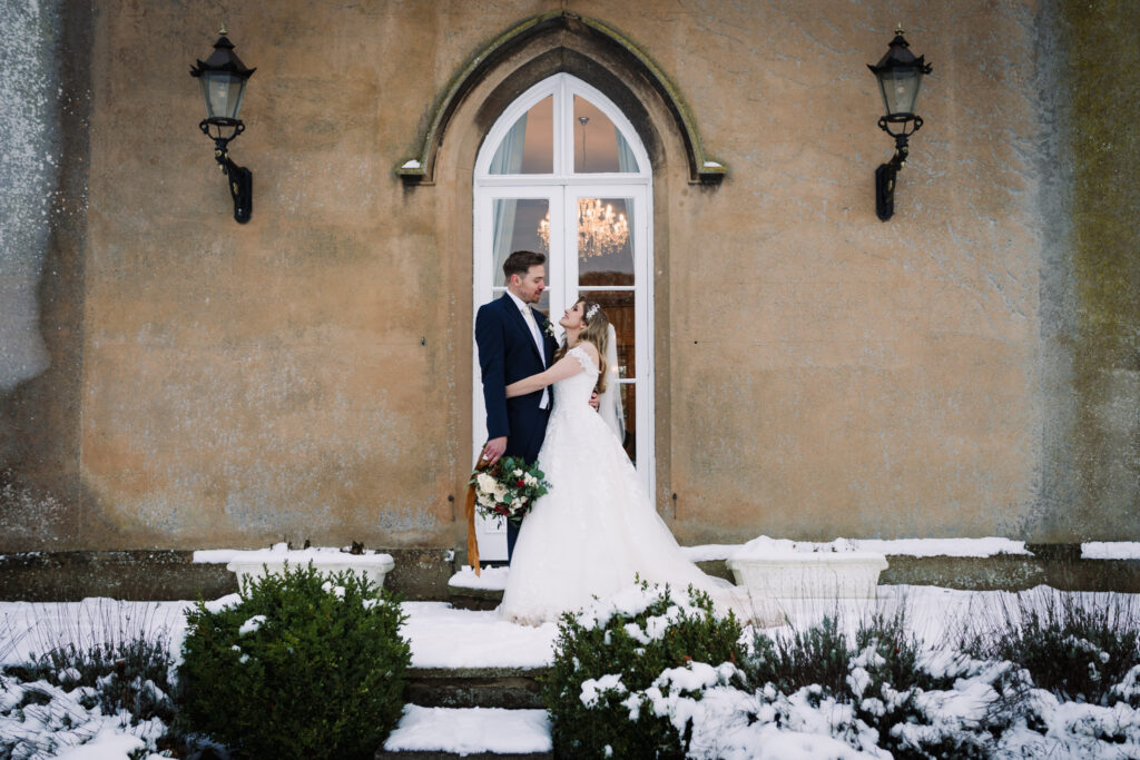 windows at Offley Place provide the perfect frame for wedding photography