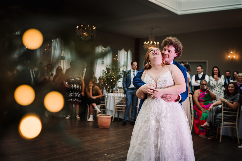 the ballroom at Offley Place is the perfect room for bride and groom to have a first dance